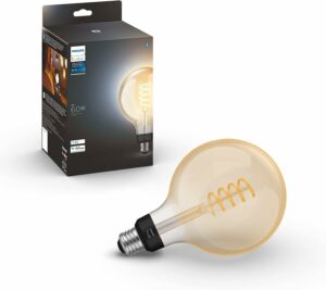 Philips Hue G40 Filament LED Bulb - White Ambiance - 550LM - E26 (1-Pack)