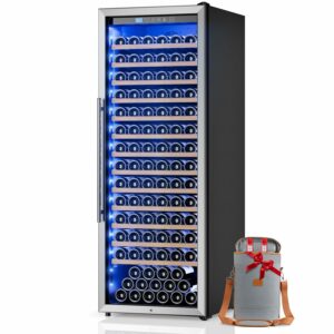 Vushine 24-Inch Wine Cooler 158-Bottle Refrigerator (14.4 cu.ft)