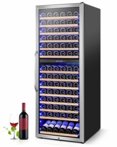 Velivi 24-Inch 154-Bottle Dual-Zone Wine Cooler
