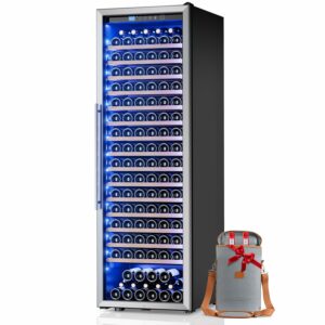 Vushine 24-Inch Wine Cooler 187-Bottle Refrigerator (Freestanding)