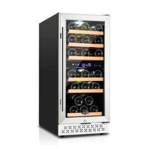 Tylza 30-Bottle Dual Zone Wine Cooler (15-Inch)