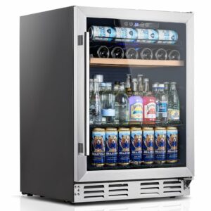 Kalamera 24-Inch Undercounter Beverage Cooler (118 Cans, 15 Bottles)