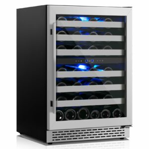 VINECOLD 54-Bottle Dual Zone Wine Cooler 24-Inch