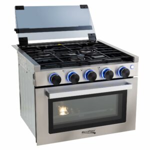 RecPro RV Stove 17-Inch Gas Range with 7100 BTU Oven