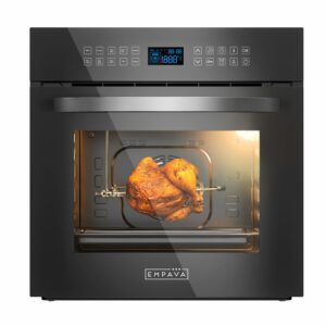 Empava 24-Inch Electric Wall Oven with Convection and Rotisserie