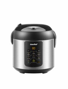 COMFEE' 2-QT 6-in-1 Multi-Cooker Rice Steamer Slow Cooker