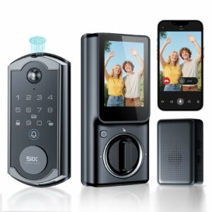 SMRTIPLX S398 4-in-1 Video Smart Lock with Camera and Fingerprint