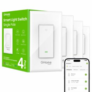 GHome Smart Wi-Fi Light Switch (4-Pack)