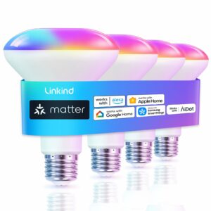 Linkind BR30 Smart LED Flood Light Bulb 650LM (4-Pack)