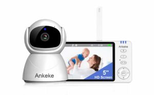 AnKeKe 5-Inch 720p Baby Monitor with Camera