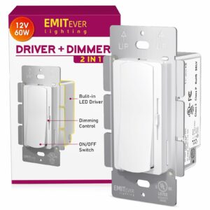 EMITEVER Dimmer Switch & 12V 60W LED Driver 2-in-1