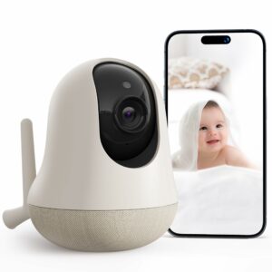 nooie 2K Baby Monitor Camera with 360 Pan & Tilt, AI Motion Tracking