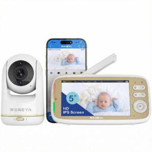 WONEYA 5-Inch Smart Baby Monitor with 2K Camera