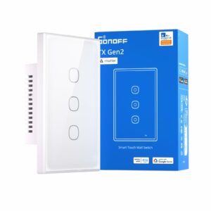 SONOFF T6-3C-120M 3-Channel Smart Wall Switch (Matter Enabled)