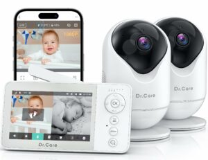 Dr.Care VistaView Lite RB Smart Baby Monitor with 2 Cameras
