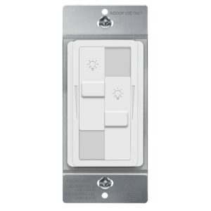 TOPGREENER TGDDS-W Dual Dimmer Switch, No Neutral Required