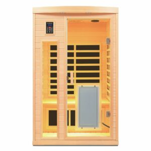 SALUSHEAT 2-Person Infrared Sauna with Low EMF, Chromotherapy & Bluetooth