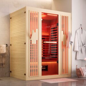 MEISSALIVVE 2-3 Person Infrared Sauna with Bluetooth