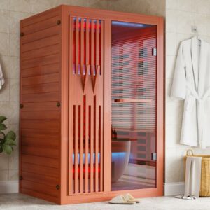MEISSALIVVE 1-2 Person Infrared Sauna with Red Light Therapy