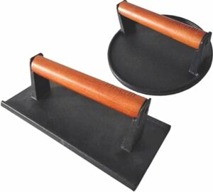 Firsgrill Cast Iron Grill Press (Round & Rectangle)