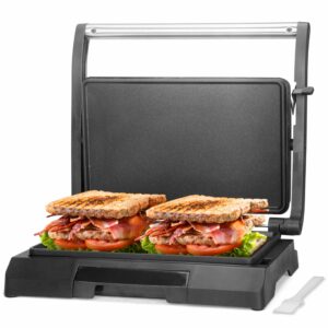 Baker's Friend Mini Panini Press Electric Griddle Sandwich Maker
