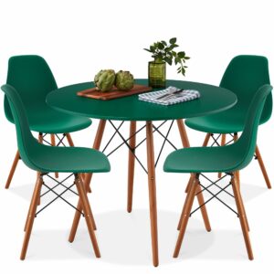 Best Choice Products 5-Piece Dining Set, Mid-Century Modern Table & Chairs