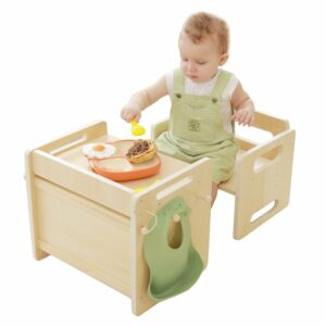 bpmfkid Adjustable Montessori Weaning Table and Chair Set