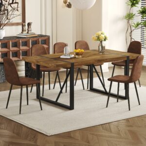 UELKS 71-Inch Dining Table Set (7-Piece)