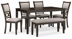 Signature Design by Ashley Langwest 6-Piece Dining Set with Bench