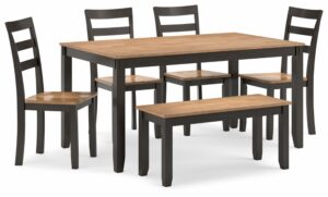 Signature Design by Ashley Gesthaven 60-Inch Dining Table Set (6-Piece)