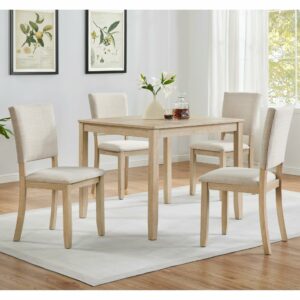 Harper & Bright Designs 5-Piece Dining Set 34.5-Inch Square Table