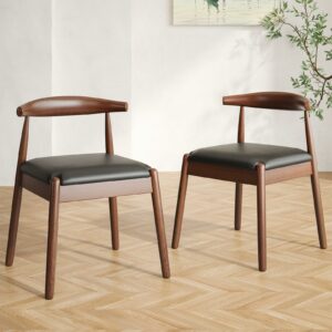 STARY Dining Chairs Set of 2 with Solid Wood Legs