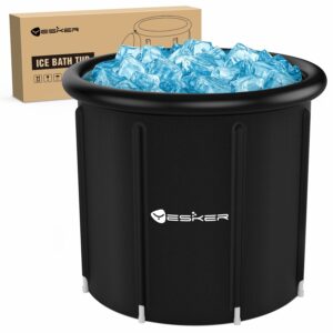 Yesker 126-Gallon Ice Bath Tub with Air Ring (Foldable, Inflatable)