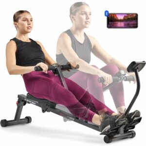 Sunny Health & Fitness Compact Rowing Machine with 12 Resistance Levels
