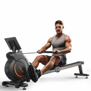 YOSUDA Magnetic Rowing Machine with Bluetooth App Support