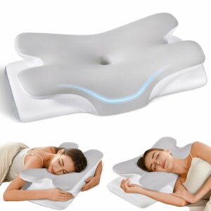Tujami Contour Memory Foam Pillow for Neck Support