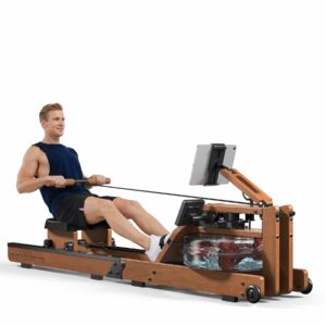 EYESUN Magnetic Rowing Machine with 16 Resistance Levels, 350lbs Capacity, LCD Monitor