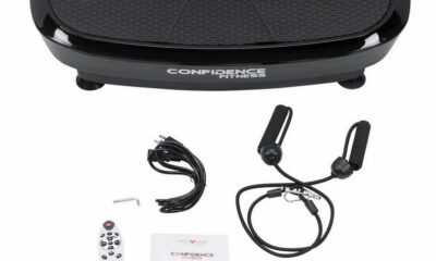 Confidence Fitness Vibration Plate Trainer 3D Dual Motor Exercise Machine Black product image