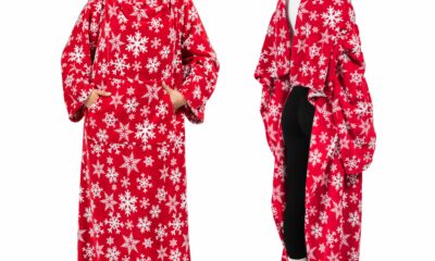PAVILIA Wearable Fleece Blanket with Sleeves product image