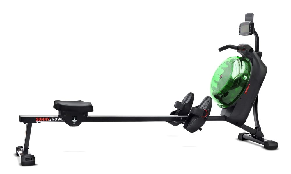 Sunny Health & Fitness Elite Water Rower with Vertical Tank product image