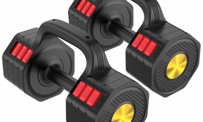 Nimsqury Adjustable Dumbbell Set 41lbs 4-Level Weights product image
