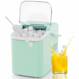 NEWBULIG Portable Ice Maker 26lbs/24Hrs with Auto-Cleaning