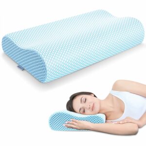 Anvo Memory Foam Pillow, Firm Contour for Neck Pain Relief
