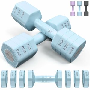 Sportneer Adjustable Dumbbells Set 2-5lb (4 Weights)