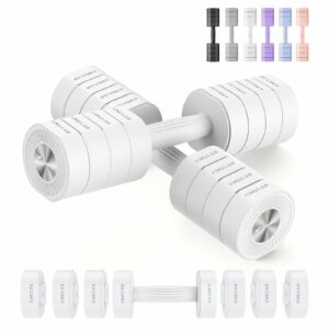 MERACH Adjustable Dumbbell Set (2-Pack) 2.2-8.8 lbs