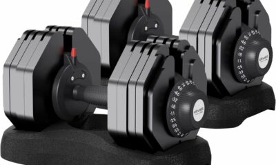ATIVAFIT Adjustable Dumbbell Pair 88LBS 12-in-1 Quick Dial product image
