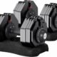 ATIVAFIT Adjustable Dumbbell Pair 88LBS 12-in-1 Quick Dial product image