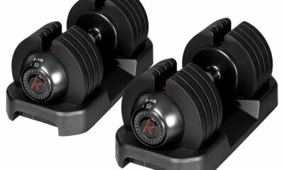 BOCHPOWER Adjustable Dumbbells 52-lb Pair product image