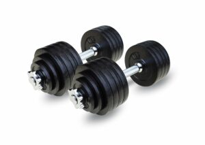 Unipack 105lbs Adjustable Cast Iron Dumbbells Set