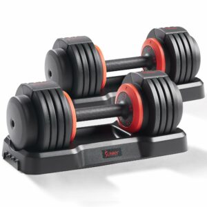 Sunny Health & Fitness Elite Adjustable Dumbbell